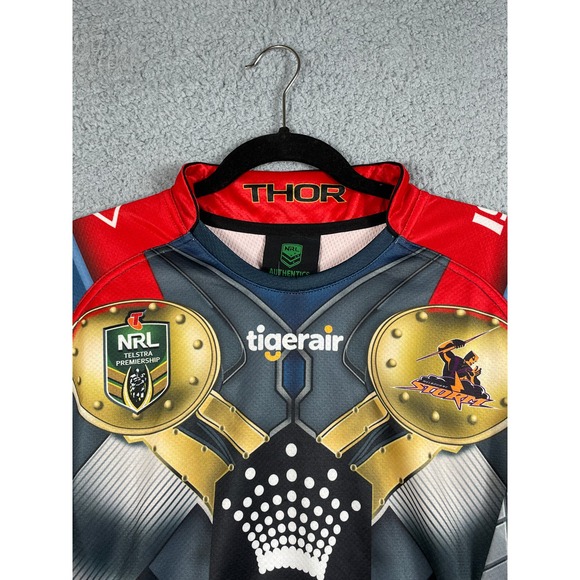 Crown Resorts Foundation Tigerair Melbourne Storm Mens Sports Jersey Size XL NWT - Picture 4 of 11